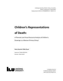 Children's Representations of Death