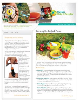 Packing the Perfect Picnic SPOTLIGHT ON