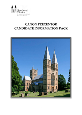 Canon Precentor Profile