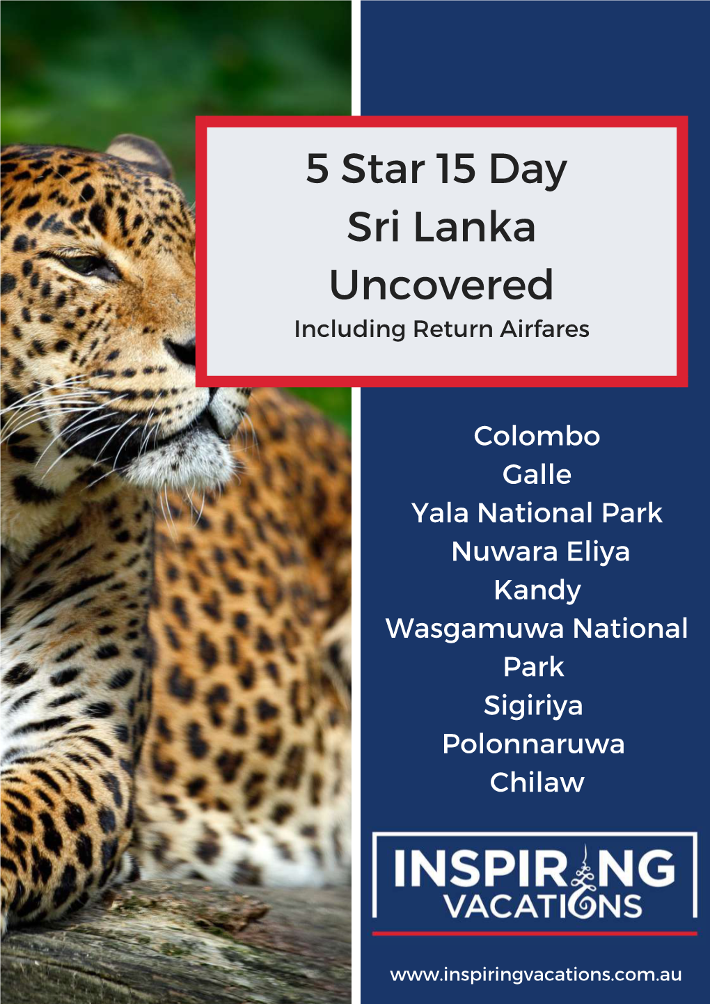 5 Star 15 Day Sri Lanka Uncovered Including Return Airfares