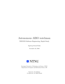 Autonomous AIBO Watchman