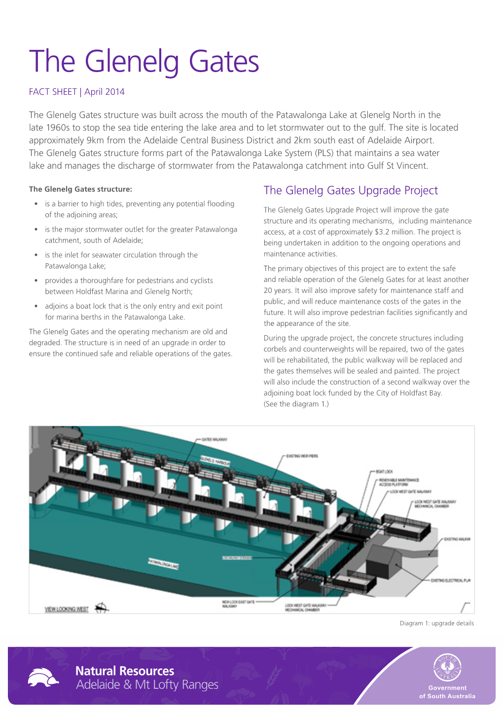 The Glenelg Gates FACT SHEET | April 2014