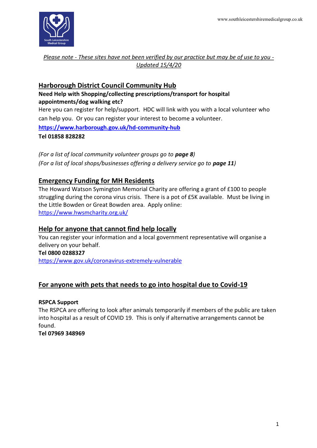 Harborough District Council Community