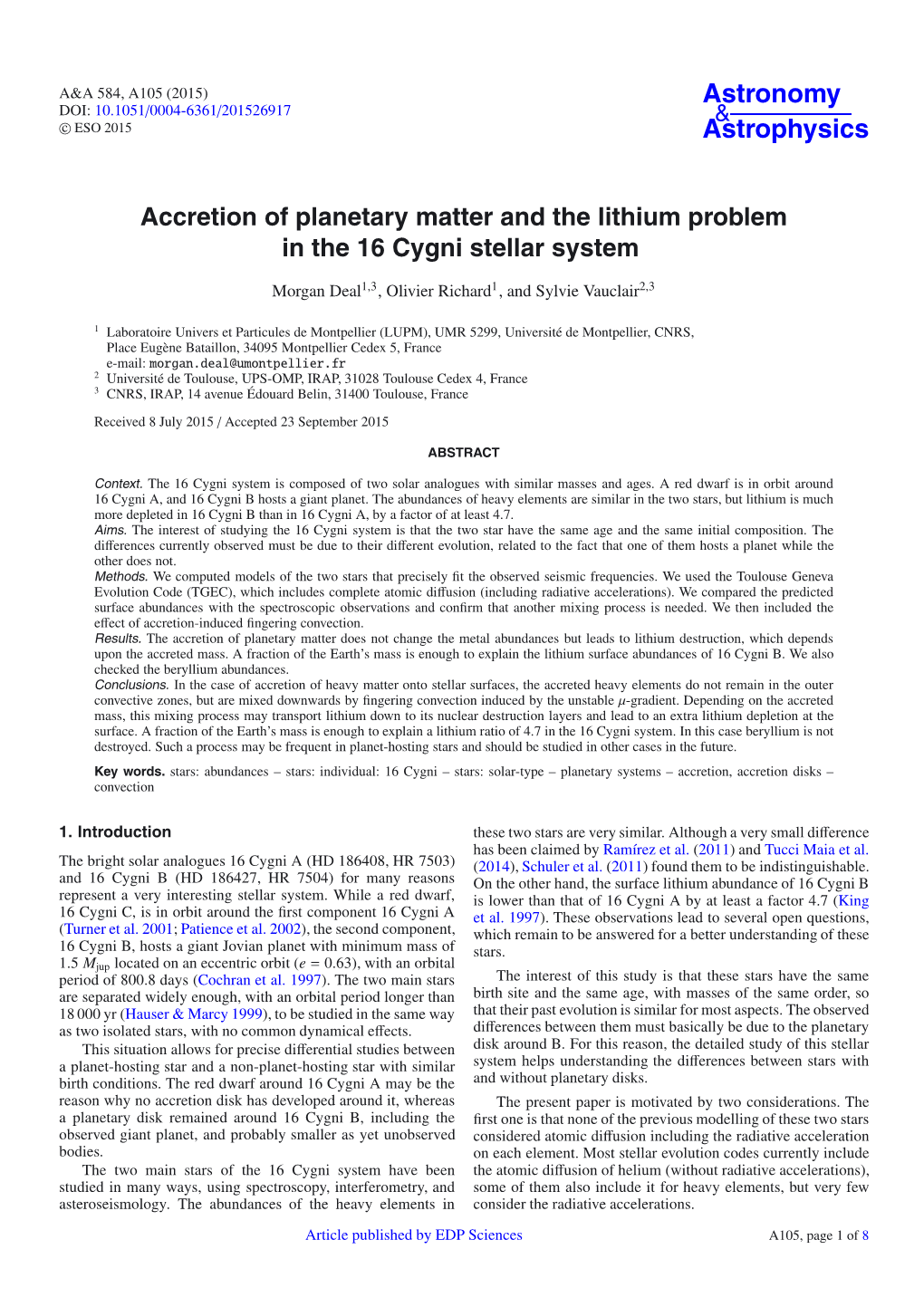 Accretion of Planetary Matter and the Lithium Problem in the 16 Cygni Stellar System