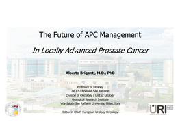 In Locally Advanced Prostate Cancer Briganti