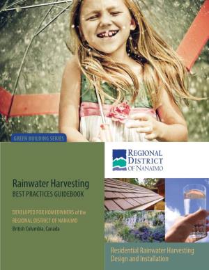 Rainwater Harvesting BEST PRACTICES GUIDEBOOK