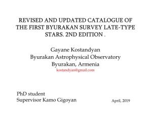Investigation of Faint Galactic Carbon Stars from the First Byurakan