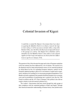 Colonial Invasion of Kigezi