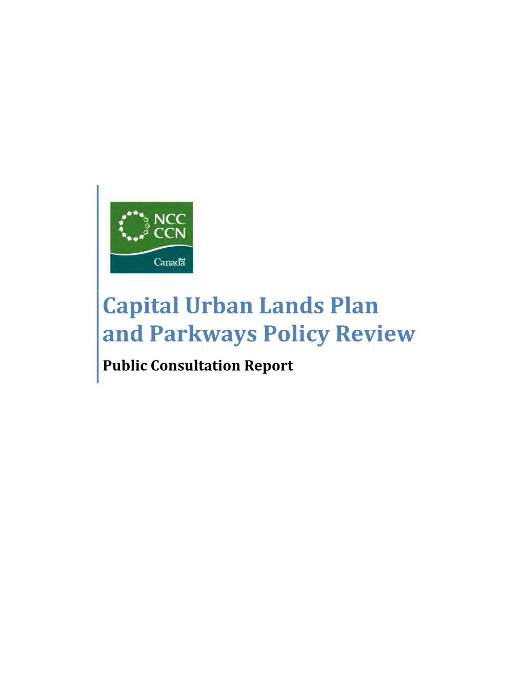 Capital Urban Lands Plan and Parkways Policy Review