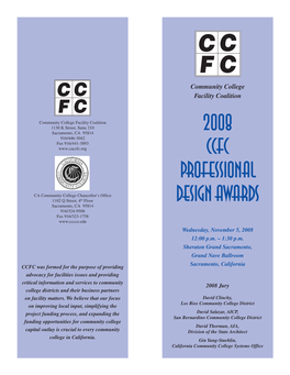 2008 CCFC Professional Design Awards