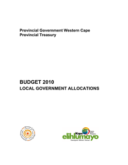 Budget 2010 Local Government Allocations
