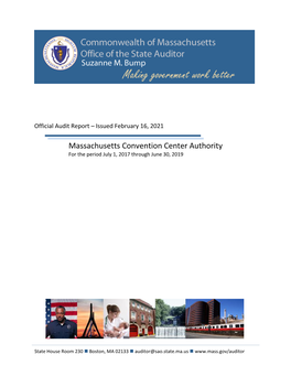 A PDF Copy of the Audit of the Massachusetts Convention Center Authority Is Available Here