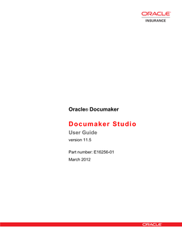 Documaker Studio User Guide, Version 11.5