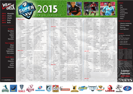 WCK Super15 Schedule 2015