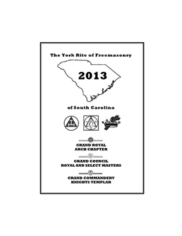 The York Rite of Freemasonry of South Carolina