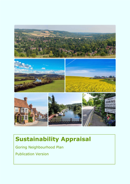 Sustainability Appraisal Goring Neighbourhood Plan Publication Version