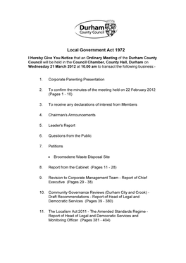 Local Government Act 1972