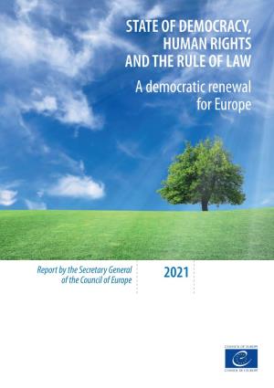 State of Democracy, Human Rights and the Rule of Law in Europe