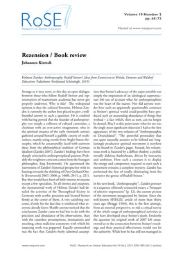 Rezension / Book Review Johannes Kiersch