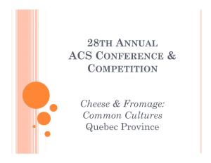 Cheese & Fromage: Common Cultures Quebec Province