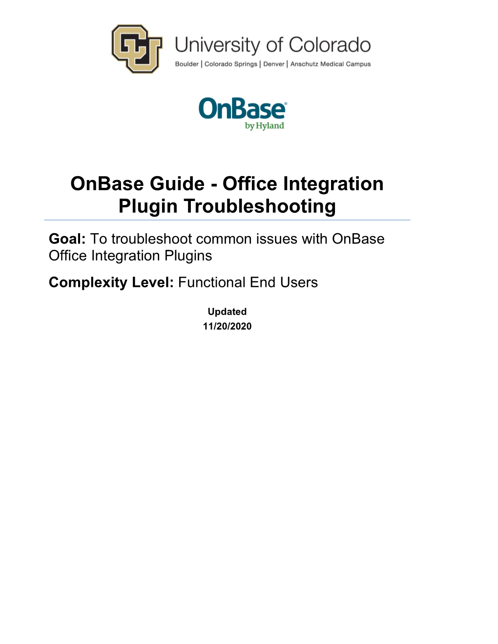 Onbase Guide