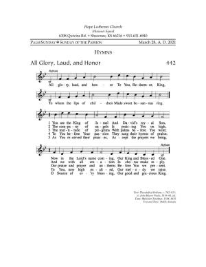 Palm Sunday (Hymns)
