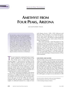 Amethyst from Four Peaks, Arizona