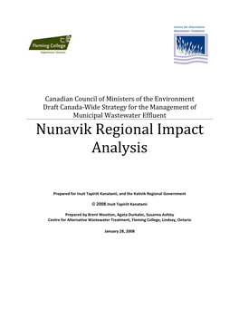 Nunavik Regional Impact Analysis
