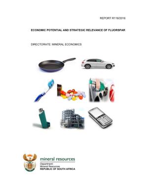 Report R118/2016 Economic Potential and Strategic Relevance of Fluorspar