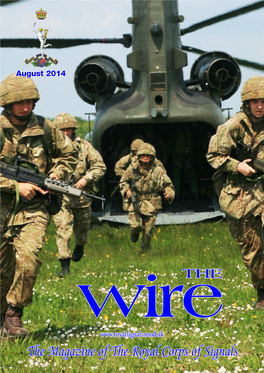 Wirethe the Magazine of the Royal Corps of Signals Meet the Corps RSM