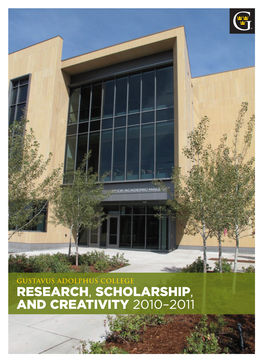 Research, Scholarship, and Creativity 2010–2011