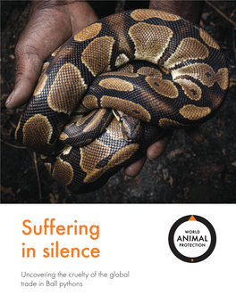 Suffering in Silence Uncovering the Cruelty of the Global Trade in Ball Pythons 2 Contents