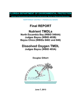 Final REPORT Nutrient Tmdls North Escambia Bay (WBID 548AA)