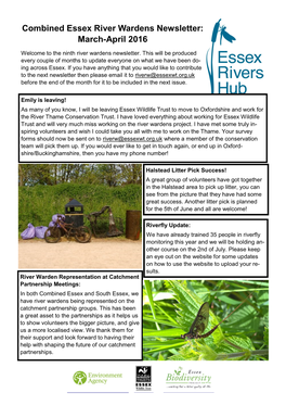 River Wardens Newsletter March