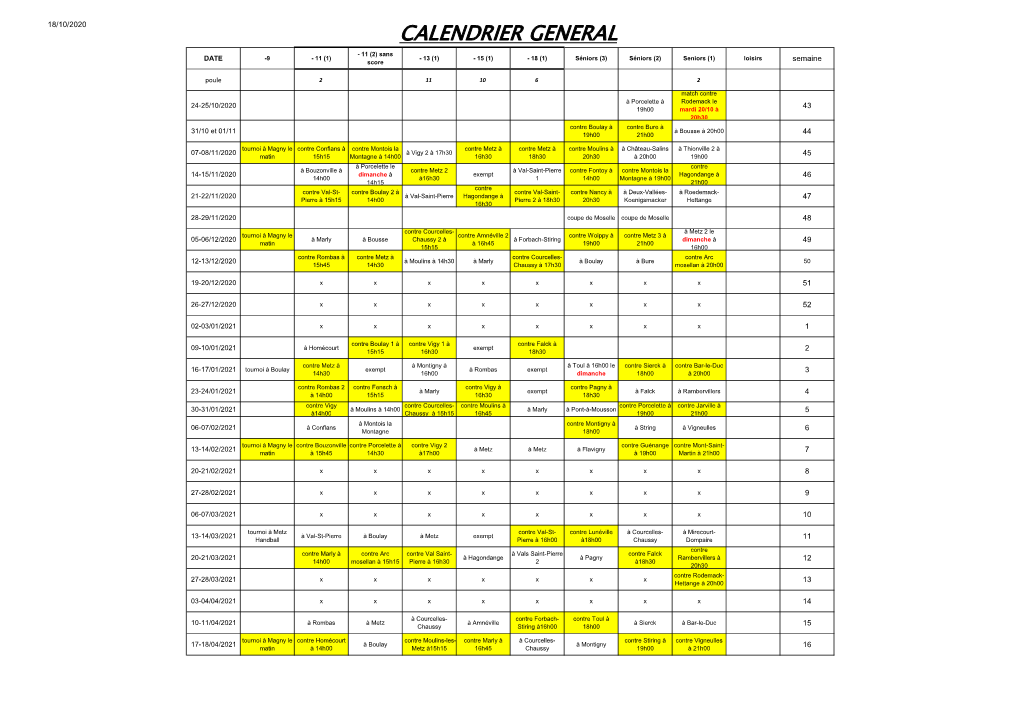 Calendrier Gã©Nã©Ral MMHB 20-21.Xlsx