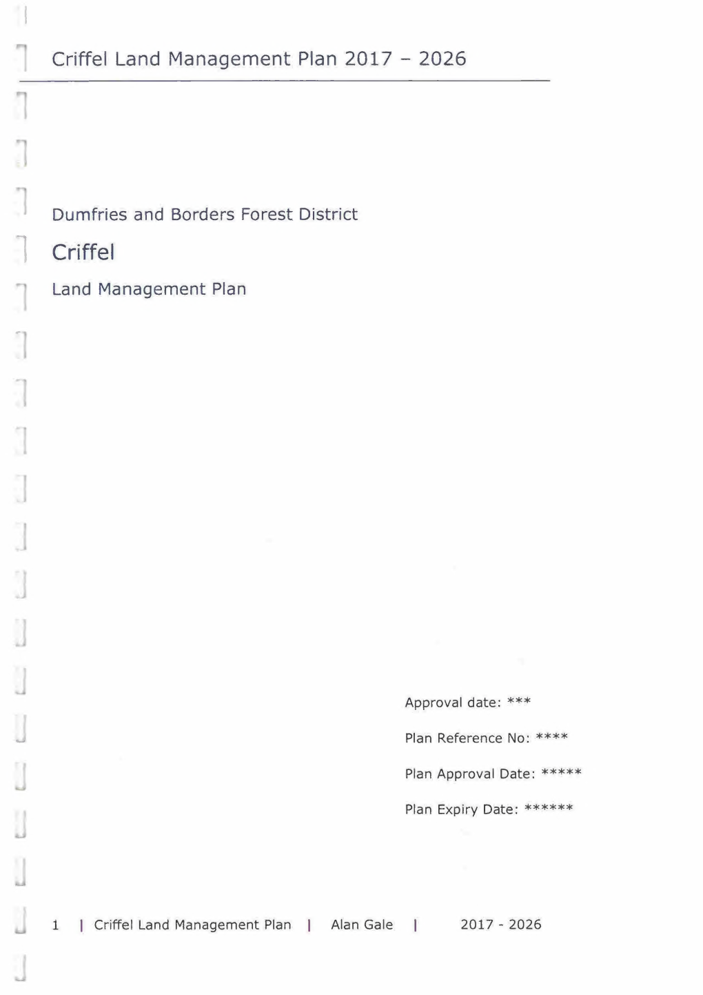 Land Management Plan Text