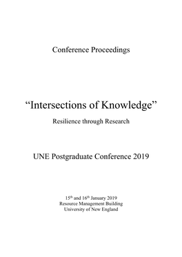 “Intersections of Knowledge”