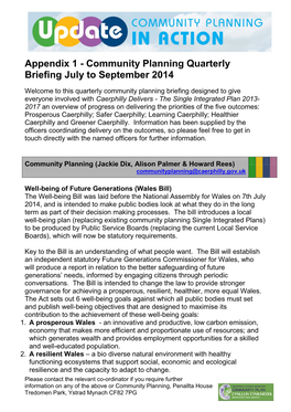 15 Community Planning Quarterly Briefing