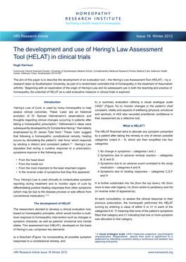 The Development and Use of Hering's Law Assessment Tool (HELAT) In