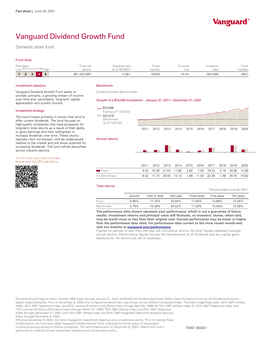 Vanguard Fund Fact Sheet