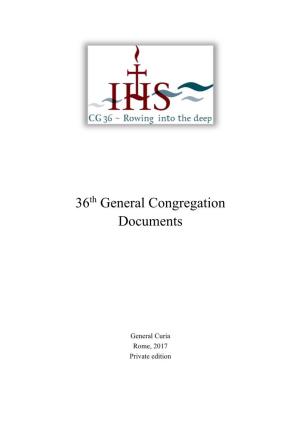 36 General Congregation Documents