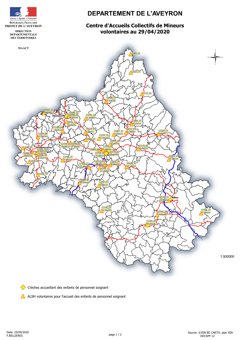 DEPARTEMENT DE L'aveyron Titre