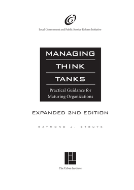 Managing Think Tanks