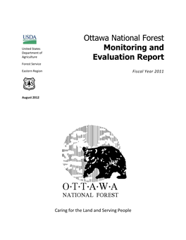 Ottawa National Forest Monitoring and Evaluation Report