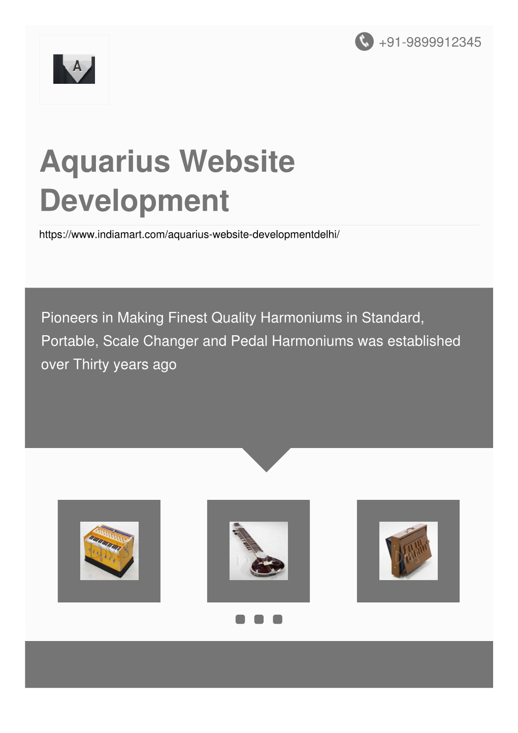 Aquarius Website Development