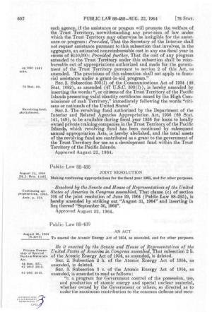602 Public Law 88-4S8~Aug. 22, 1964 [78 Stat