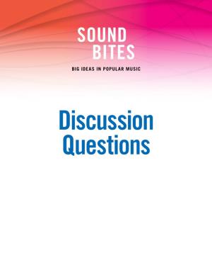 Sound Bites Questions