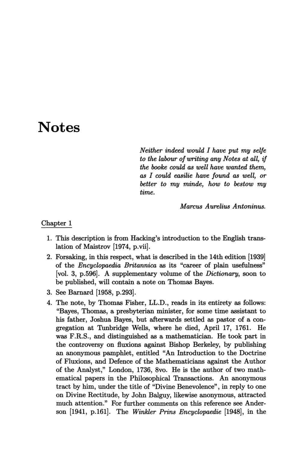 Chapter 1 Neither Indeed Would I Have Put My Selfe to the Labour Of