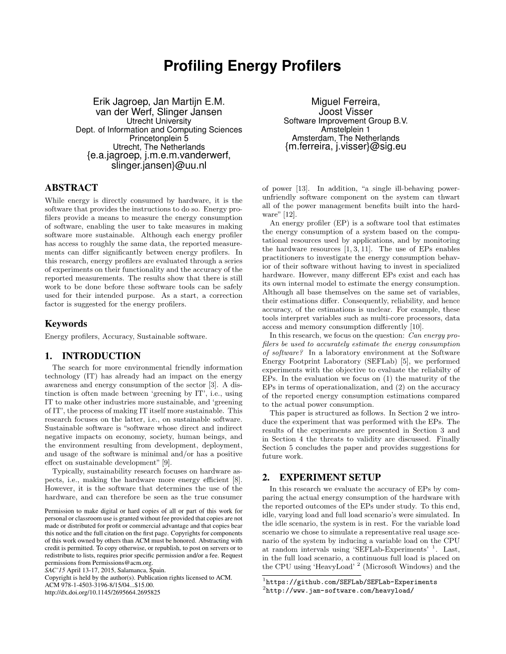 Profiling Energy Profilers