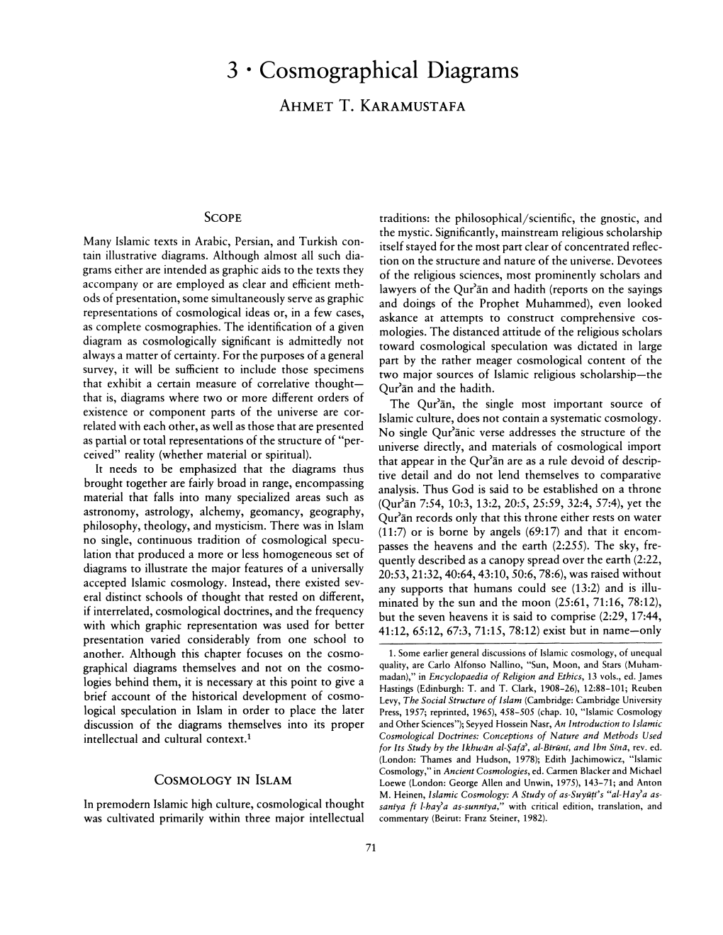 Chapter 3 – Cosmographical Diagrams